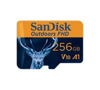 SanDisk Outdoors FHD MicroSDXC UHS-I Card with SD Adapter - 256GB Single Pack - SDSQUBL-256G-GN6VA