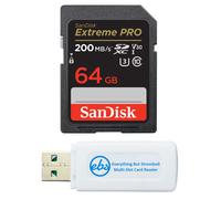SanDisk Paquete de tarjeta de memoria SDXC SD Extreme Pro de 64 GB funciona con Canon EOS Rebel T5 T5i T6 T6i T7 T7i cαmara DSLR digital 4K (SDSD