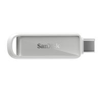 SanDisk Phone Drive con USB Type-C 256 GB (para teléfonos Inteligentes, tabletas y Ordenadores, velocidades de 150 MB/s, Haz copias automáticas, recuperación de Datos) - Blanco ártico