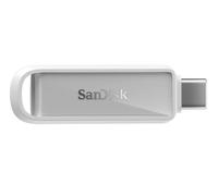SanDisk Phone Drive con USB Type-C 256 GB (para teléfonos Inteligentes, tabletas y Ordenadores, velocidades de 150 MB/s, Haz copias automáticas, recuperación de Datos) - Blanco ártico
