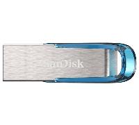 SanDisk Ultra Flair Memoria Flash USB 3.0 de 32 GB, con Carcasa de Metal Duradera y Elegante y hasta 150 MB/s de Velocidad de Lectura, Color Azul Tropical