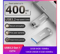 SanDisk 256GB Ultra Luxe Memoria flash, USB 3.2, con velocidades de transferencia hasta 400MB/s