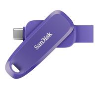 SanDisk SDDDC6-128G-G46PO - Memoria USB 2 en 1 para smartphone, tablet y ordenador, 128 GB, con conectores USB Type-C y tipo A, color: Violeta