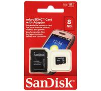 SanDisk SDSDQM-008G-B35A 8 GB Class 4 MicroSDHC Memory Card with SD Adapter (Label May Change)