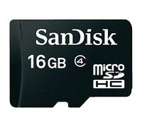 SanDisk SDSDQM-016G-B35A Tarjeta de memoria MicroSD de 16 GB, clase 4, negro