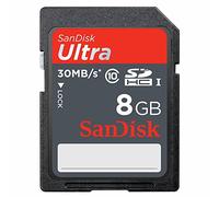 SanDisk SDSDU-008G-U46 8 GB Ultra 30 MB/s Class 10 SD Memory Card (Label May Change)