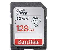 SanDisk SDSDUNC-128G-GN6IN Ultra Tarjeta de Memoria SDXC de 128 GB (hasta 80 MB/s, Clase 10)