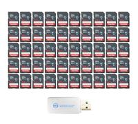 SanDisk SDSDUNR-064G-GN3IN - Tarjeta de memoria Ultra SD de 64 GB, clase 10 | Compatible con cámaras sin espejo, DSLR, compactas y de acción, paquete con (1) lector de tarjetas Everything But Stromboli