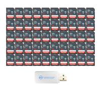 SanDisk SDSDUNS-016G-GN3IN - Paquete de 50 tarjetas de memoria Ultra de 16 | Compatible con cámaras sin espejo, DSLR, compactas y de acción, paquete con (1) lector de tarjetas Everything But Stromboli