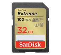 SanDisk Extreme 32 GB tarjetas SDHC (paquete de 2) + RescuePRO Deluxe, hasta 100 MB/s, UHS-I, Clase 10, U3, V30