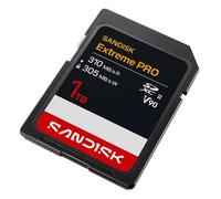 SanDisk SDXC Extreme PRO 310 MB/s de lectura, 305 MB/s de escritura, UHS-II V90 1 TB