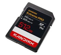 SanDisk SDXC Extreme PRO 310 MB/s de lectura, 305 MB/s de escritura, UHS-II V90 512 GB