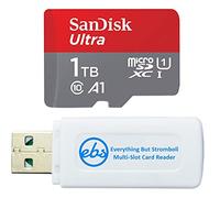 SanDisk - Tarjeta de memoria 1 Terabyte Ultra Clase 10 de 1 TB para consola de juegos OLED Nintendo Switch (SDSQUA4-1T00-GN6MN) UHS-I con (1) lector de tarjetas Everything But Stromboli SD y MicroSDXC