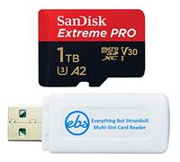 SanDisk - Tarjeta de memoria MicroSD Extreme Pro de 1 TB funciona con DJI Air 2S, Air 2, Mini, Mini 2, Mavic 2 Drone (SDSQXCD-1T00-GN6MA) con 1 lector de tarjetas Everything But Stromboli MicroSDXC y