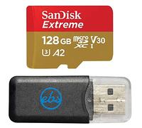 SanDisk - Tarjeta de memoria MicroSDXC Extreme de 128 GB compatible con cámara de acción Insta360 Ace Pro 2, Ace y Ace Pro (SDSQXAA-128G-GN6MN) C10 V30 con 1 lector de tarjetas Everything But