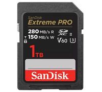 SanDisk Tarjeta de memoria SDXC Extreme PRO 150 MB/s V60 UHS-II Clase10 R280-/W 1 TB