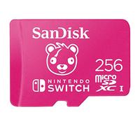 SanDisk Tarjeta microSD con licencia oficial para Nintendo Switch, Fortnite Cuddle 256GB (Velocidad de Lectura hasta 100 MB/s, UHS-I, V30, C10, U3, 4K, Compatibilidad: Nintendo Switch 1, Lite y OLED)