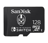 SanDisk Tarjeta microSD con licencia oficial para Nintendo Switch, Fortnite Skull 128GB (Velocidad de Lectura hasta 100 MB/s, UHS-I, V30, C10, U3, 4K, Compatibilidad: Nintendo Switch 1, Lite y OLED)