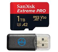 SanDisk - Tarjeta microSD de 1 TB Extreme Pro, compatible con DJI Avata 2, Mini drones 4K (SDSQXCD-1T00-GN6MA) V30 Card 200 MB/s - Paquete con 1 lector de tarjetas Everything But Stromboli MicroSDXC