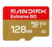 SanDisk Extreme Go 128GB - Tarjeta MicroSDXC + Adaptador