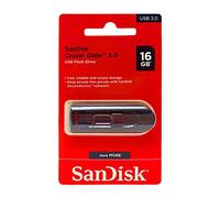 Sandisk UFM 16GB USB Cruzer Glide 3.0 16GB USB 3.0 (3.1 Gen 1) Conector USB Tipo A Negro, Rojo Unidad Flash USB - Memoria USB (16 GB, 3.0 (3.1 Gen 1), Conector USB Tipo A, Deslizar, Negro, Rojo)