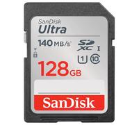 SanDisk Ultra Tarjeta SD 128 GB SDXC, SD Card para cámaras compactas y de gama media, UHS-I, V30, hasta 140 MB/s, Software de recuperación de datos RescuePRO Deluxe, Class 10, U1