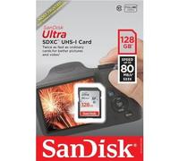 SanDisk Ultra 128GB SDXC Memory Card, Up to 120 MB/s, Class 10, UHS-I, V10