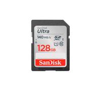 SanDisk Ultra Tarjeta SD 128 GB SDXC, SD Card para cámaras compactas y de gama media, UHS-I, V30, hasta 140 MB/s, Software de recuperación de datos RescuePRO Deluxe, Class 10, U1