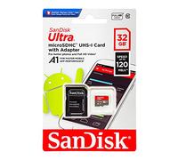 SanDisk Tarjeta de memoria microSDHC con adaptador SD, hasta 98 MB/s, 32 GB