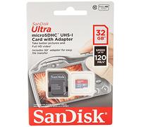 SanDisk Ultra 32GB microSDHC Memory Card + SD Adapter with A1 App Performance Up to 120MB/s, Class 10, UHS-I