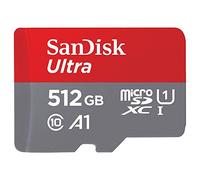 SanDisk Ultra 512GB microSDXC Memory Card + SD Adapter with A1 App Performance Up to 120 MB/s, Class 10, U1