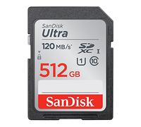 SanDisk Ultra 512GB SDXC Tarjeta, de hasta 120 MB/s, Class 10, UHS-I, V10