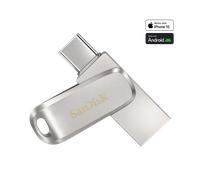 SanDisk Ultra Dual Drive Luxe 64GB Plata - Pendrive Dual USB 3.2 USB C