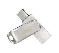 Sandisk Ultra Dual Drive Luxe Unidad Flash USB 128 GB USB Type-A / USB Type-C 3.2 Gen 1 (3.1 Gen 1) Acero Inoxidable