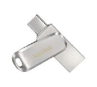 Sandisk Ultra Dual Drive Luxe Unidad Flash USB 128 GB USB Type-A / USB Type-C 3.2 Gen 1 (3.1 Gen 1) Acero Inoxidable