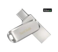 Memoria USB SanDisk Ultra Dual Luxe Tipo-A/Tipo-C de 256 GB Giratorio, hasta 150 MB/s, USB 3.2 Gen 1x1 (5 Gbit/s)