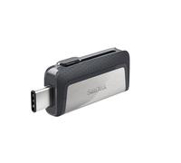SanDisk Ultra Dual Drive Memoria flash 256 GB (con conectores USB Type-C y Type-A reversibles, para móviles, tabletas, Macs y Ordenadores, hasta 150 MB/s, USB 3.1, Plata) Gris