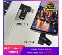 SanDisk Ultra Dual Drive Go Pendrive 128GB USB-C/USB Negro