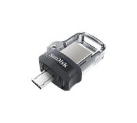 Memoria USB 32 GB - SanDisk Ultra Dual Drive M3.0, Micro USB y USB 3.0, 150 MBs, Gris