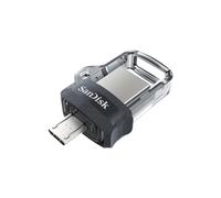 SanDisk 256GB Ultra Dual Drive m3.0 USB 3.0 Memoria Flash, Retráctil con un conector micro USB reversible y un conector USB Type-A, para Android Smartphones, tabletas y Ordenadores