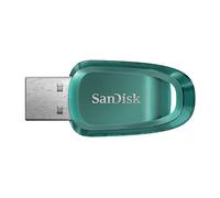 SanDisk Ultra Eco 64 Go clé USB 3.2 avec vitesse de lecture allant jusqu’à 100 Mo/s. Une clé USB fabriquée avec plus de 70 % de plastique recyclé