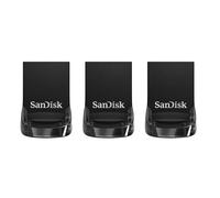 SANDISK Ultra Fit Pendrive, USB Type-A, 32GB (Memoria USB 3.1, hasta 130 MB/s, Ideal para Ordenador portátil o de sobremesa, Consolas de Juegos y Sistemas, RescuePRO Deluxe)(Paquete de 3)