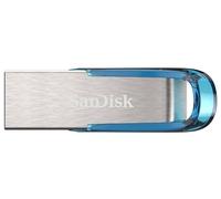 SanDisk Ultra Flair unidad flash USB 64 GB USB tipo A 3.2 Gen 1 (3.1 Gen 1) Azul, Plata