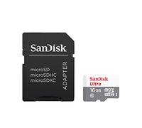 Sandisk Ultra microSDHC UHS-I 16GB 16GB MicroSDHC UHS-I Class 10 Memoria Flash - Tarjeta de Memoria (MicroSDHC, UHS-I, Class 10, Gris, Color Blanco, SD)