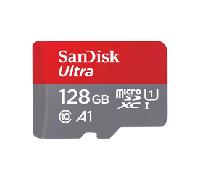 SANDISK ULTRA MICROSDXC 128GB + SD ADAPTER 140MB/S A1 CLASS 10 SDSQUAB-128G-GN6MA