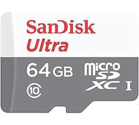 SanDisk Ultra microSDXC 64GB, up to 100MB/s, Class 10, UHS-I, Full HD Video White/Grey