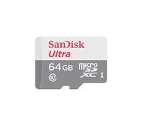 SanDisk Ultra microSDXC 64GB, up to 100MB/s, Class 10, UHS-I, Full HD Video White/Grey