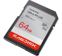 Sandisk ultra plus 64 gb sd uhs-i clase 1