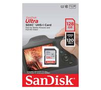 SanDisk Ultra SDXC 128 GB Clase 10 UHS-I 120 MB/s