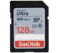 SanDisk Ultra SDXC Tarjeta de Memoria de hasta 100 MB/s, Clase 10 UHS-I, 128 GB